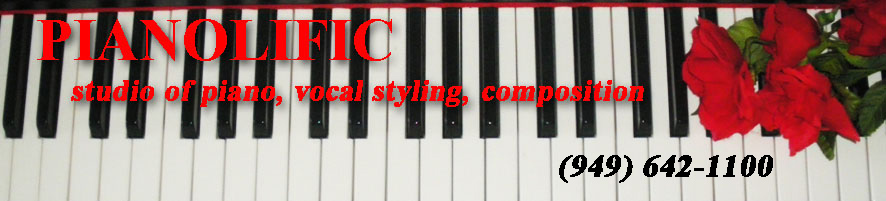 Pianolific studio of piano, vocal styling and composition